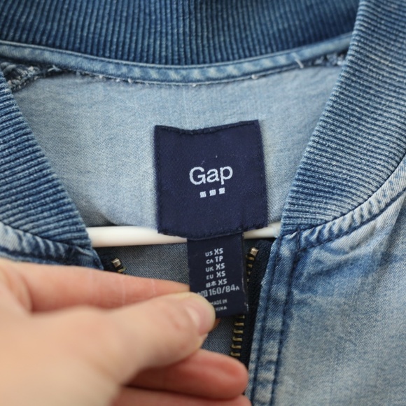 Gap Denim Bomber Jacket - Picture 2 of 5